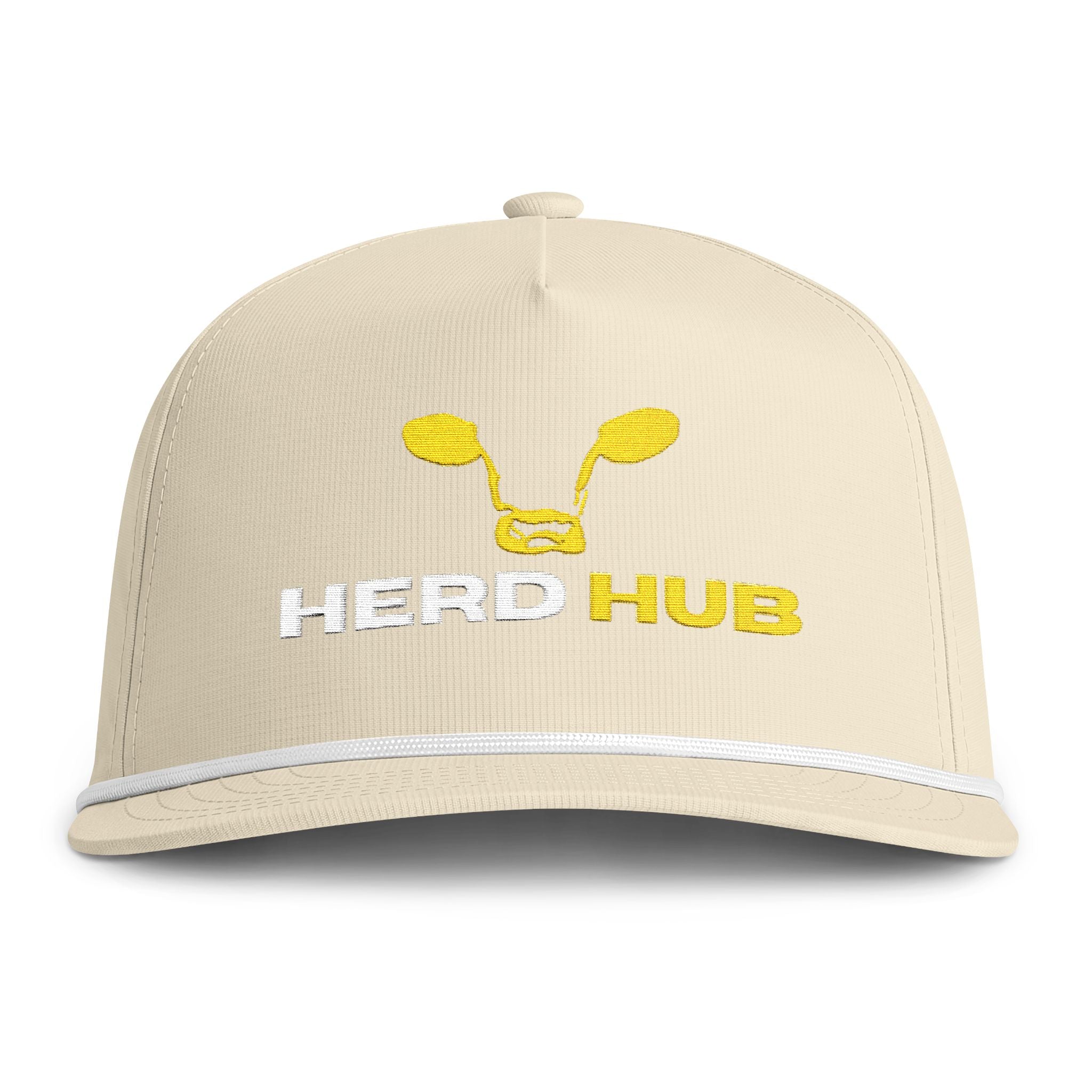 Herd Hub Embroidered Rope Cap – Sunwashed Rancher Trucker Hat