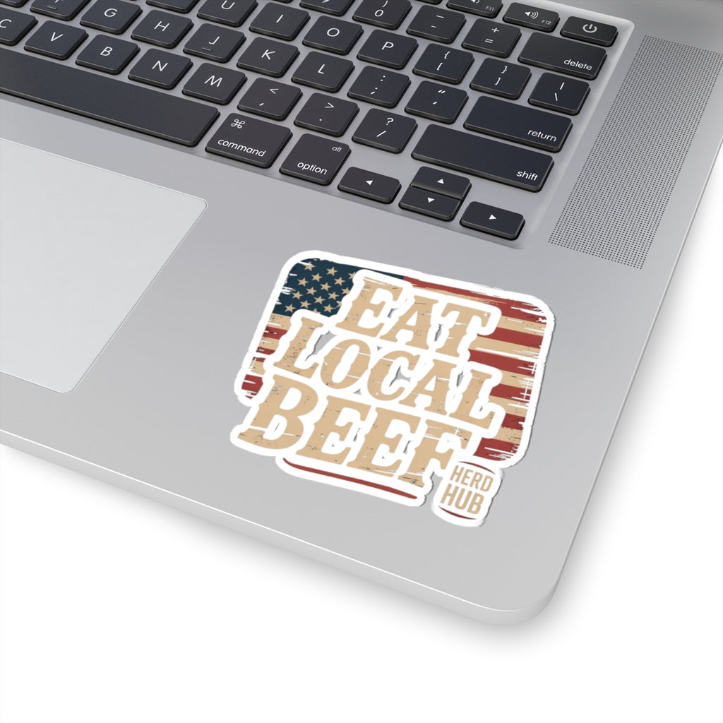 Eat Local Beef Sticker — Herd Hub Decal