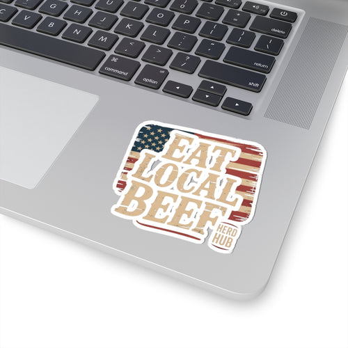 Eat Local Beef Sticker — Herd Hub Decal