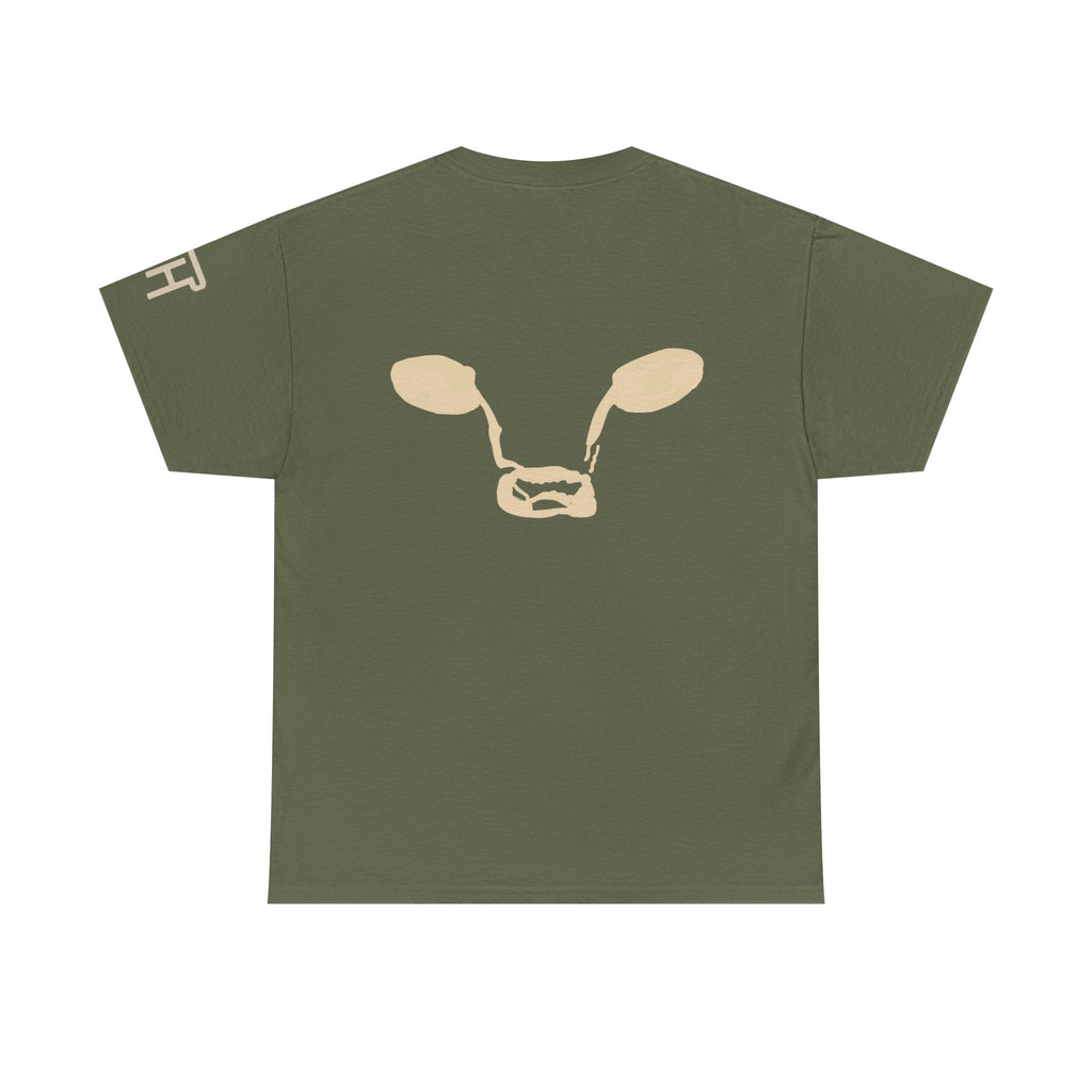 Herd Hub Cow Head — Cattle Brand Tee