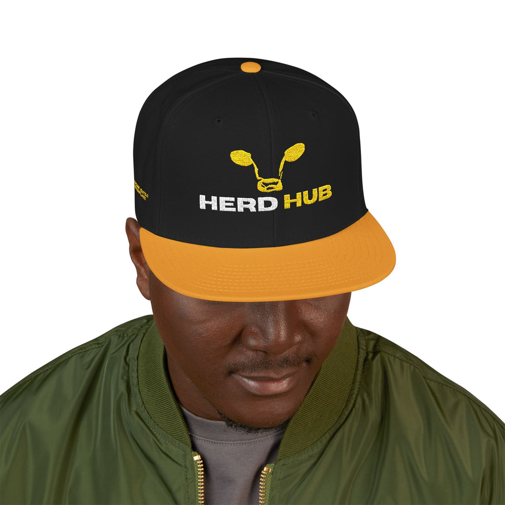 Embroidered Snapback Hat — 'Seed Hub' Logo Streetwear Cap