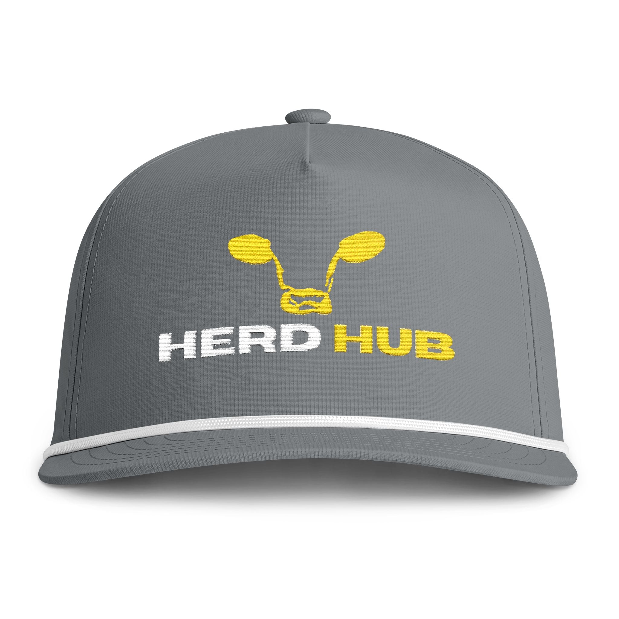 Herd Hub Embroidered Rope Cap – Sunwashed Rancher Trucker Hat