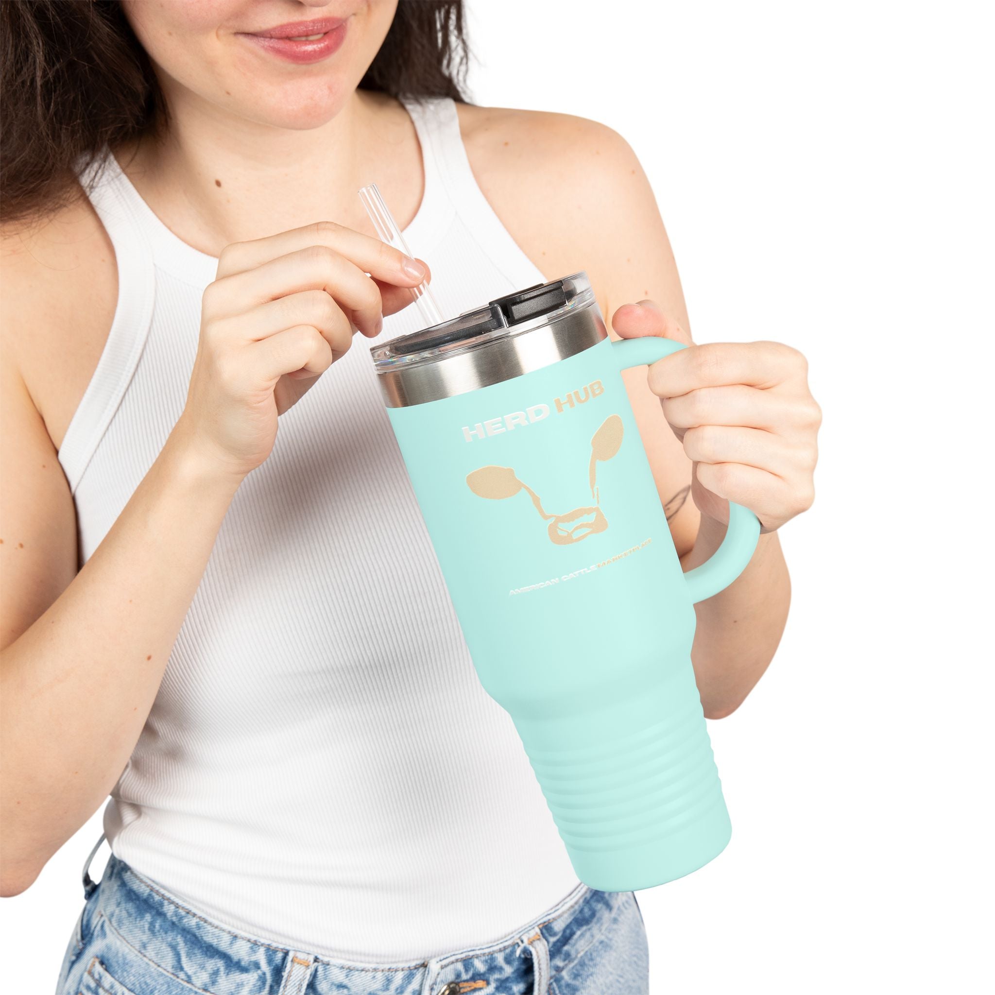 Herd Hub Travel Mug 40oz — Insulated Tumbler