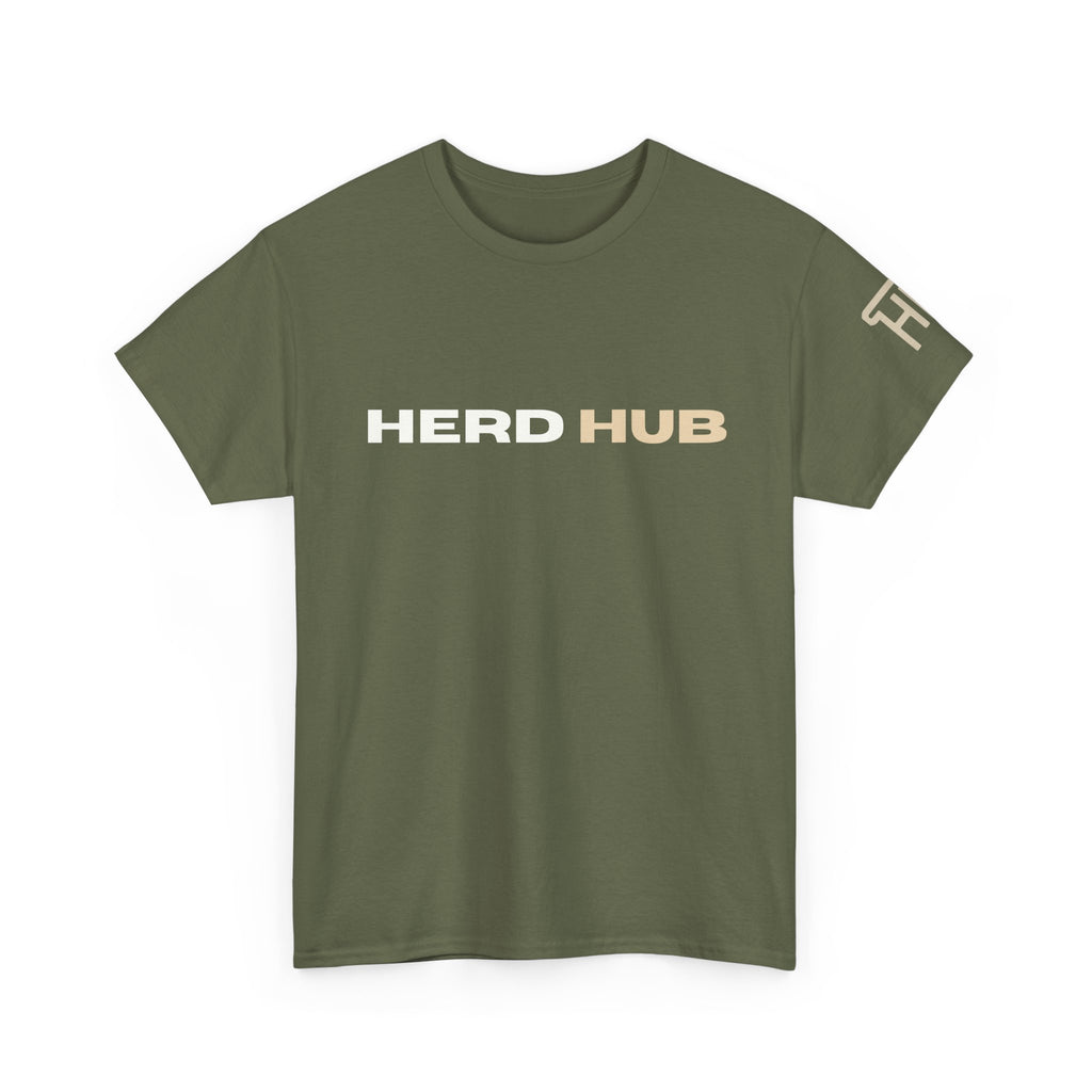 Herd Hub Cow Head — Cattle Brand Tee