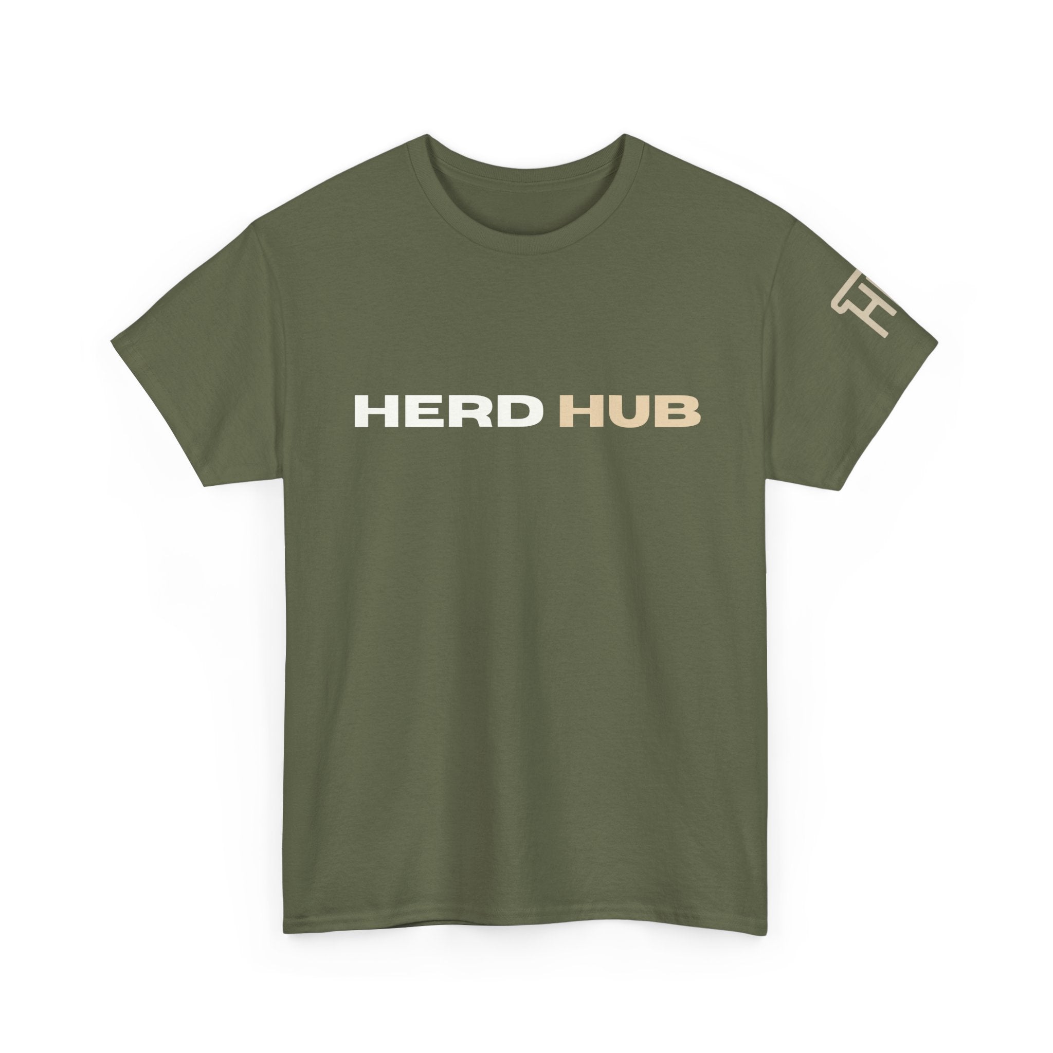 Herd Hub Cow Head — Cattle Brand Tee