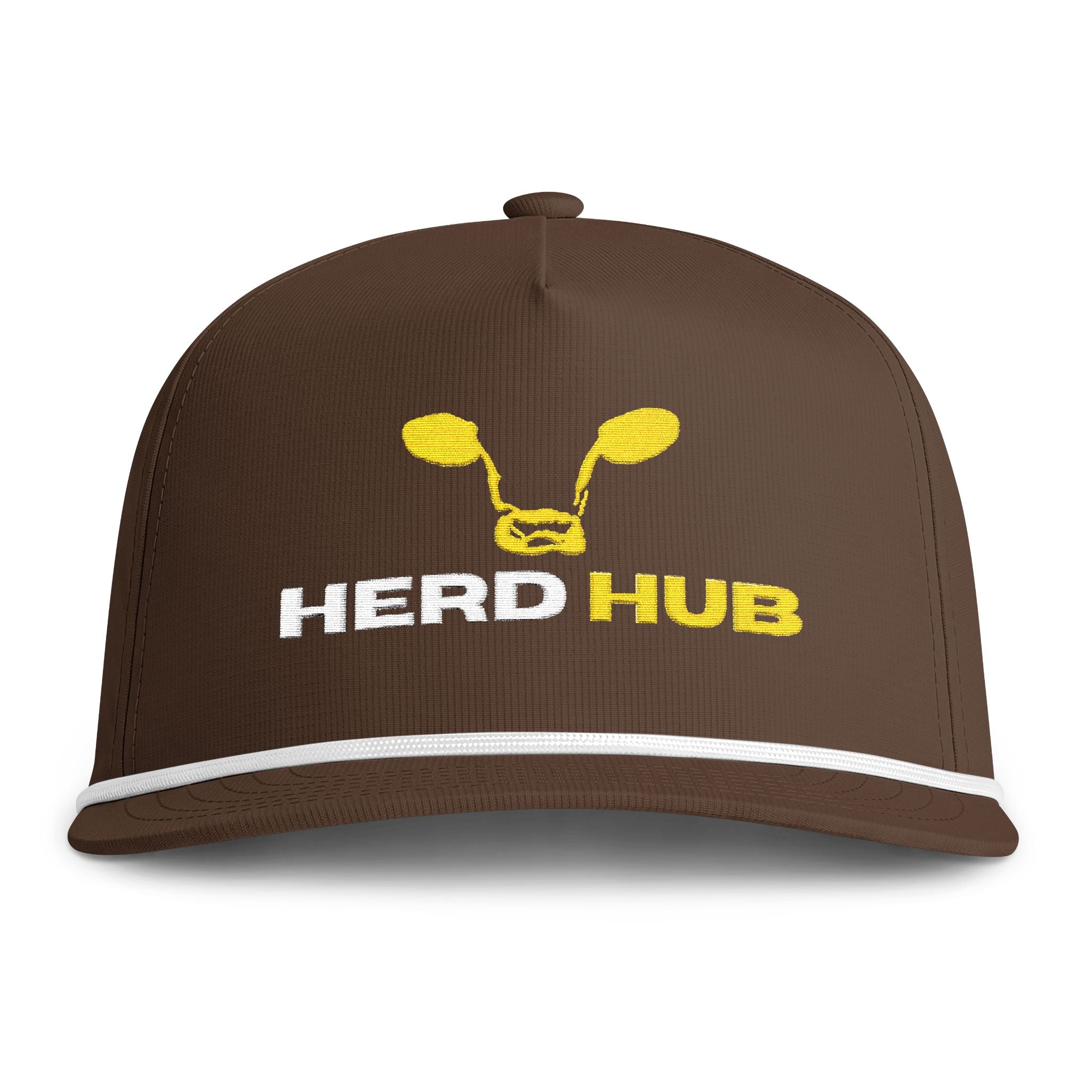Herd Hub Embroidered Rope Cap – Sunwashed Rancher Trucker Hat