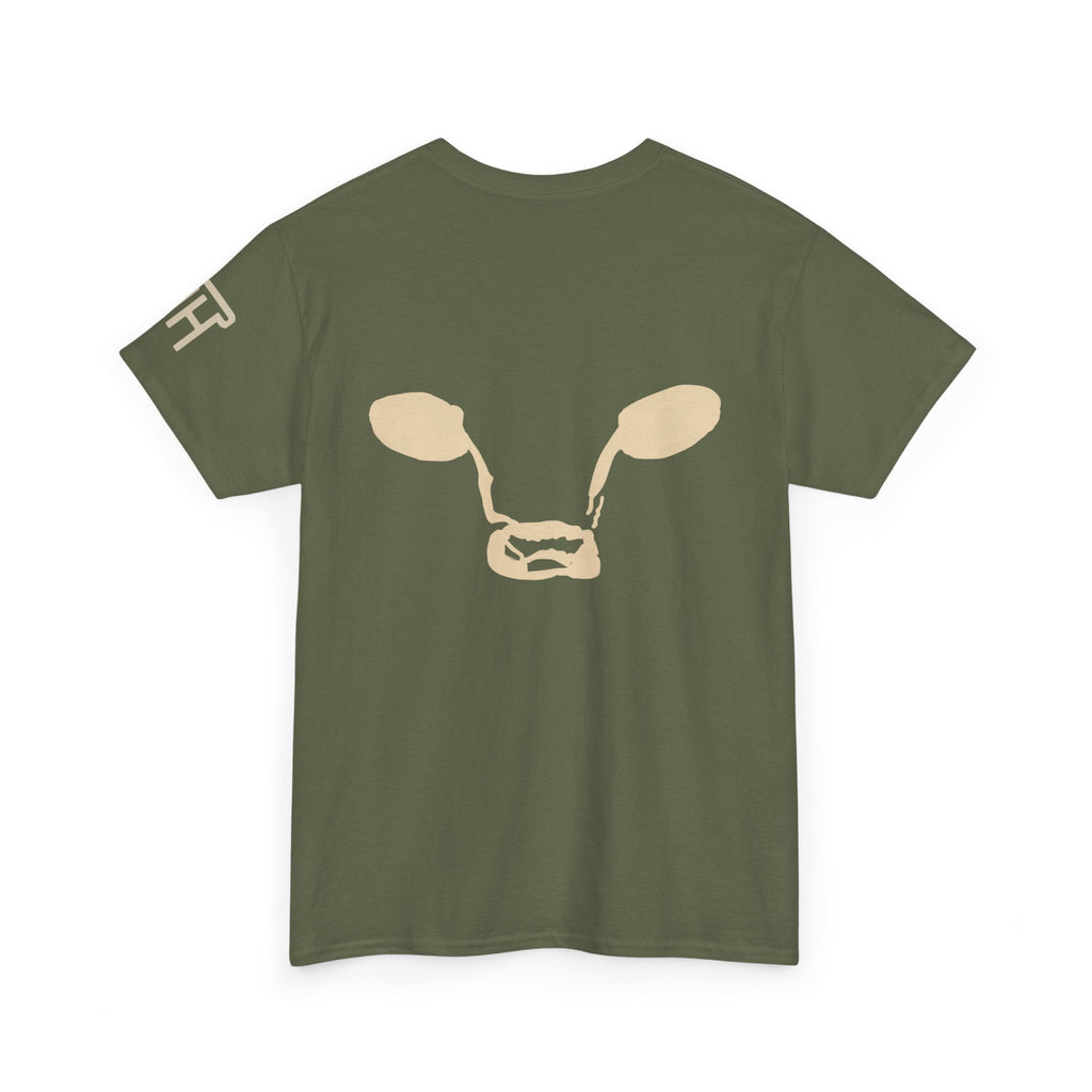 Herd Hub Cow Head — Cattle Brand Tee