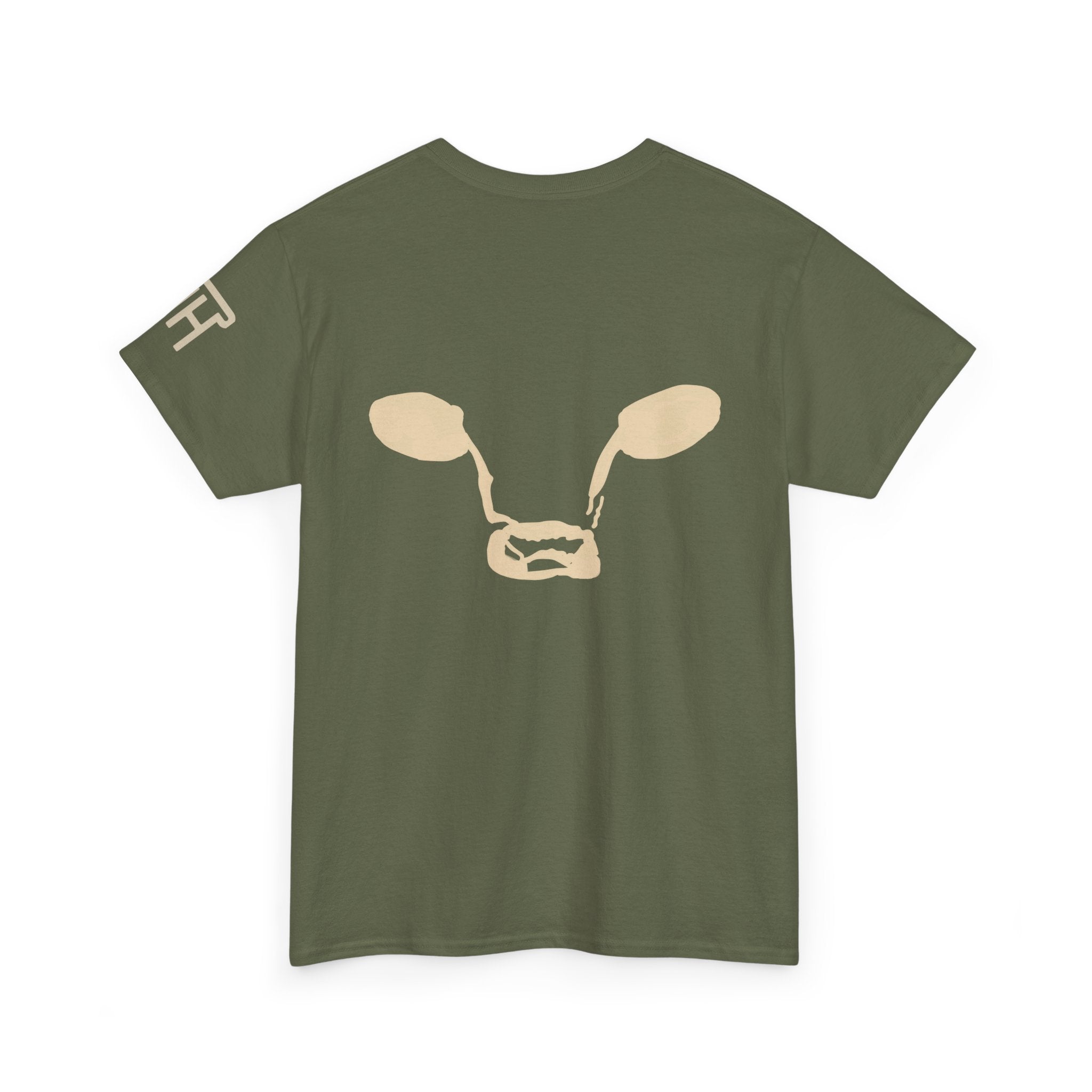Herd Hub Cow Head — Cattle Brand Tee