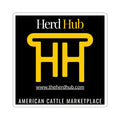 Herd Hub Brand Sticker — Black Logo Decal