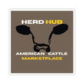 Herd Hub Logo Sticker — Cattle Brand Decal