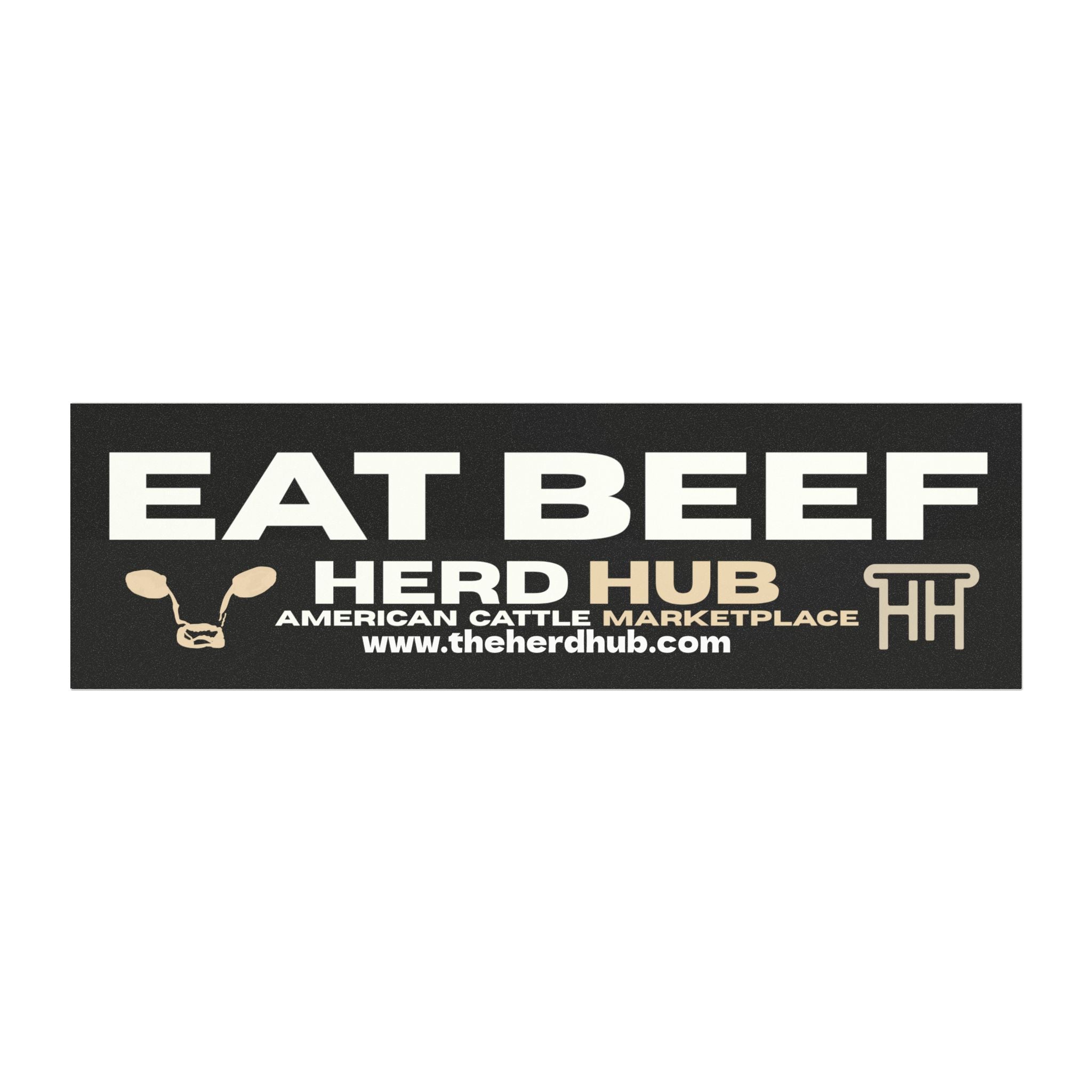 Herd Hub Car Magnet – American Cattle Marketplace Logo Magnetic Decal