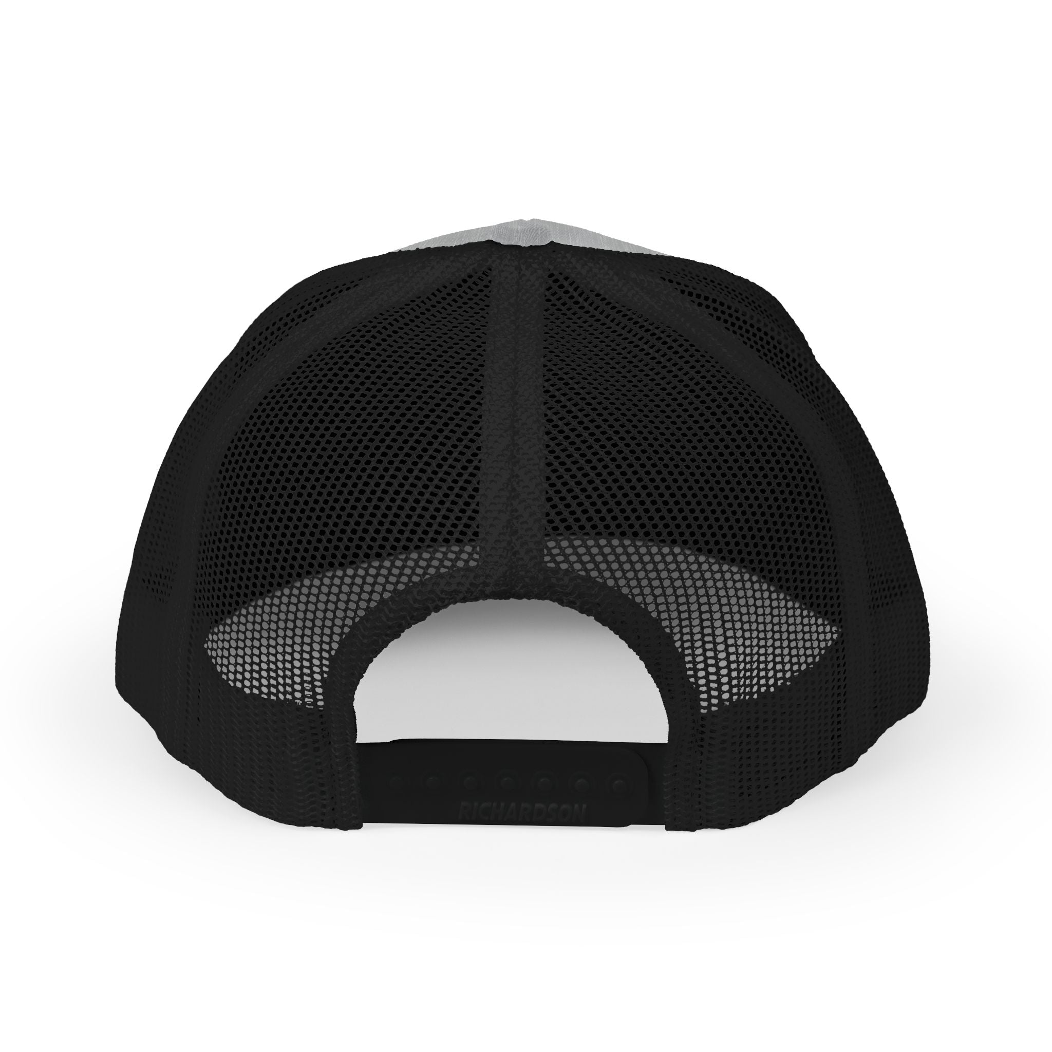 Embroidered TT Logo Snapback Trucker Cap — Black & White Mesh Hat
